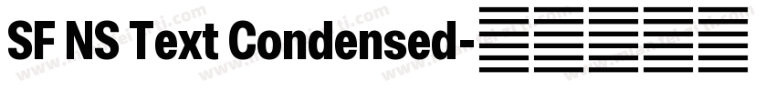 SF NS Text Condensed字体转换